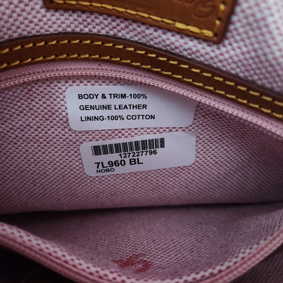 Dooney & Bourke Handbag #7L960 - Black / Brown - Pebble Leather - Picture 12 of 13